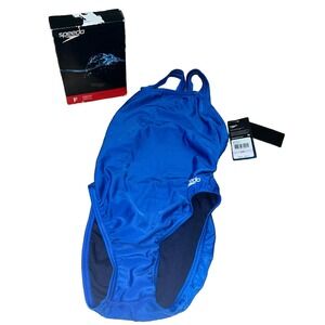 Size‎ 6/32 Speedo Women's Swimsuit One Piece Prolt Super Pro Solid Adult, Blue